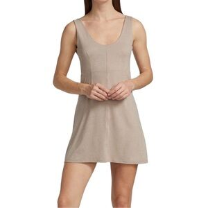 VARLEY Morgan A-Line Minidress Taupe color size L